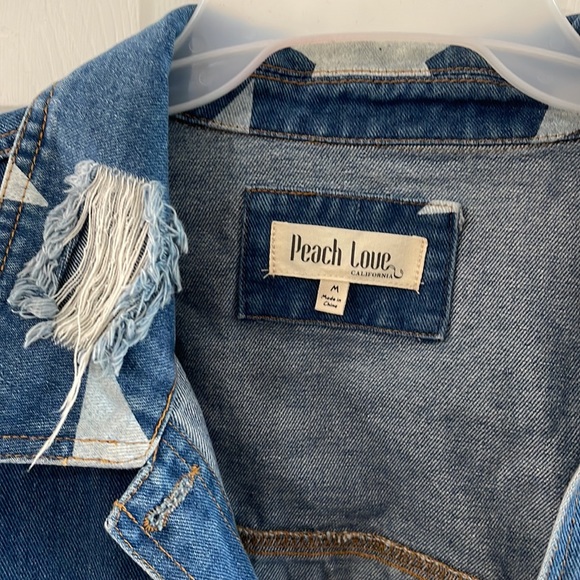 Star Denim Jacket (Peach Love) - Picture 3 of 4